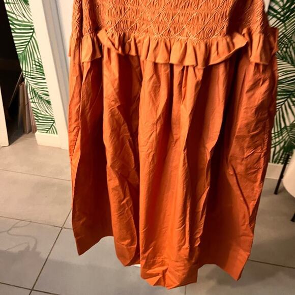 NWT Ulla Johnson Madeline Smocked Dress Clay Handmade Sz 2 MSRP $595 - Picture 6 of 12